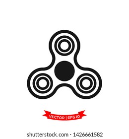 fidget spinner icon vector logo template