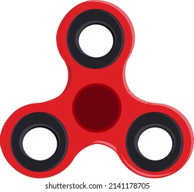 Fidget spinner, illustration, vector on a white background.