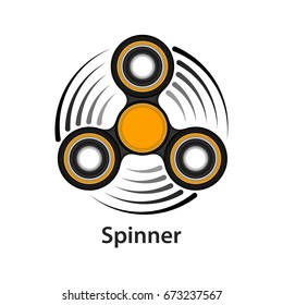 Fidget spinner isolated on white background