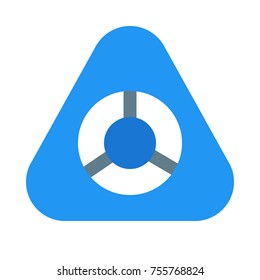 fidget spinner on isolated background