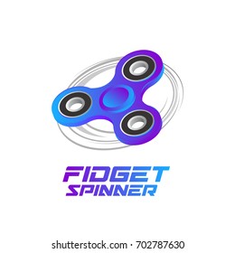 Fidget Spinner on White Background.  Vector illustration