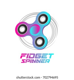 Fidget Spinner on White Background.  Vector illustration