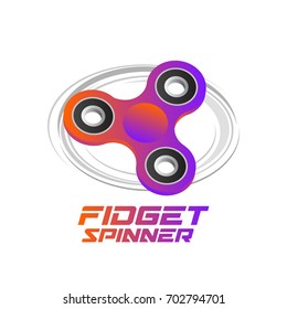 Fidget Spinner on White Background.  Vector illustration