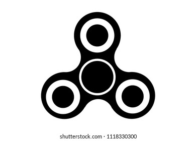 Fidget spinner silhouette