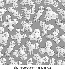 Fidget spinner stress relief toy seamless pattern