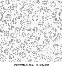 Fidget spinner stress relief toy seamless pattern
