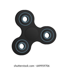 Fidget spinner. Stress relieving toy. Trendy hand spinner