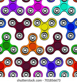 Fidget Spinner Vector Pattern Stock Vector (Royalty Free) 701856673 ...