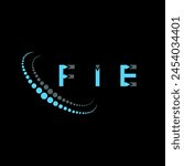 FIE letter logo abstract design. FIE unique design. FIE.

