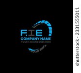 FIE letter logo creative design with vector graphic, FIE simple and modern logo. FIE luxurious alphabet design  