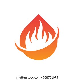 Fiel logo designs concept, Fire and Water Logo designs template