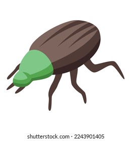 Field bug icon isometric vector. Field insect. Garden bug