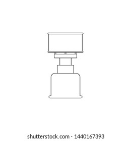 field burner icon. Element of camping for mobile concept and web apps icon. Outline, thin line icon for website design and development, app development