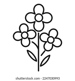 Field canola icon outline vector. Oil plant. Flower rape