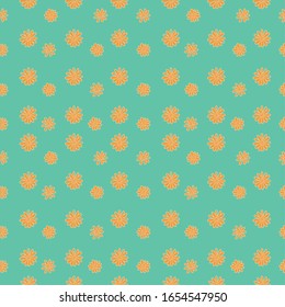 field of daisies. chamomile seamless pattern for trendy fabric