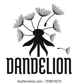 Field dandelion logo icon. Simple illustration of field dandelion vector icon for web.