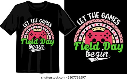 Let The Game Begin Text Design Template 10177400 Vector Art at
