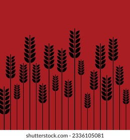Field of ears of wheat.
