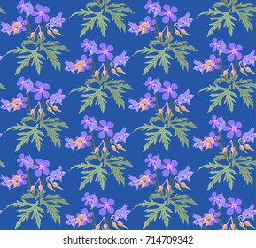 Field flowers. Floral seamless pattern