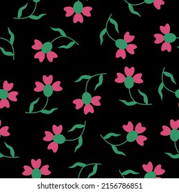 field flowers pattern seamless vector.