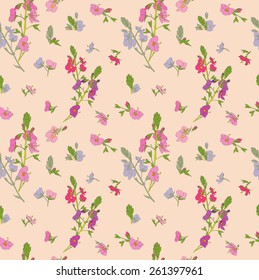 Field flowers in seamless