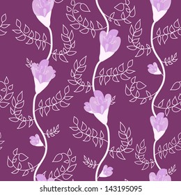 Field flowers seamless pattern. Summer vector texture.