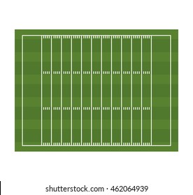 American Football Field Flat Style Background Stock Vector (Royalty ...