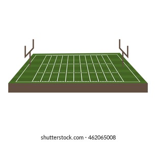 Field Football American Sport Vector Illustration Icon Design