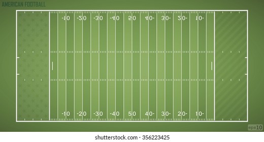 Field for game in the American football. Vector illustration