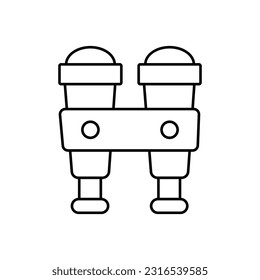 Icono de vector de contorno de gafas de campo que puede editar o modificar fácilmente


