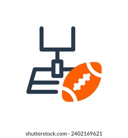 Field Goal Vector Icon Illustration for Scoring Moment