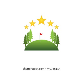 Field Golf Logo Template
