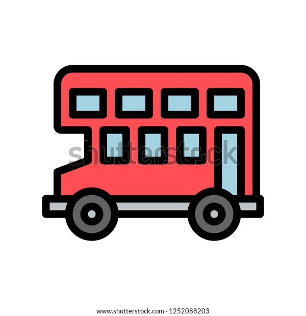 field hill station tour bus winter filled outline\
icon editable stroke.