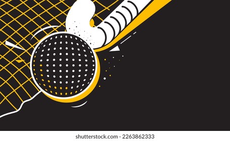 Diseño de fondo abstracto de hockey sobre hierba. Ilustración vectorial del concepto deportivo