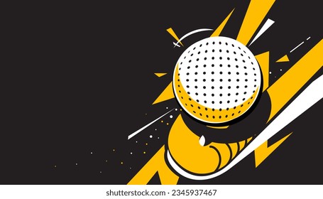 Field hockey abstract background design. Vector illustration of sports concept