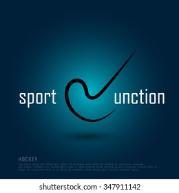 Field Hockey Aqua Black Freehand Sketch Graphic Design Vector Illustration EPS10
