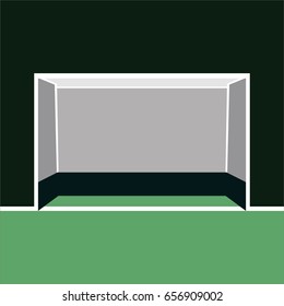 Field Hockey Goal Post Vector Illustration