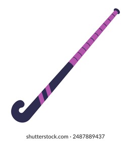 Field hockey stick flat icon isolated on transparent background