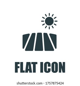 Field Icon. Flat illustration isolated vector sign symbol