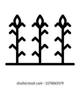 field icon outline vector design