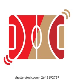 Field icon representing an open outdoor area, suitable for sports or public activities