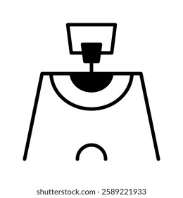 field icon in simple style on a white background vector illustration 