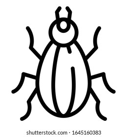 Field insect icon. Outline field insect vector icon for web design isolated on white background