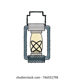 field lamp vector illustration