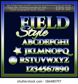 Field Landscape Graphic Styles for Design 