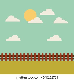 field landscape isolated icon vector illustration design