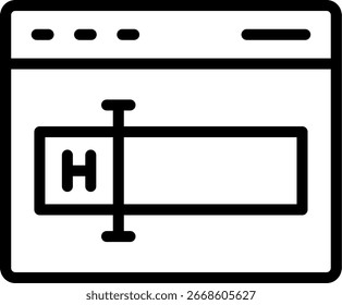 Field Line Icon Vector Design