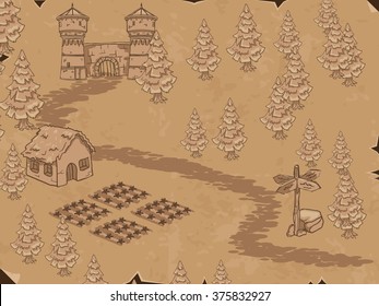 field for map