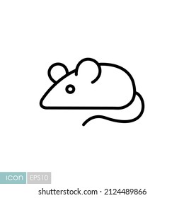 Field mouse icon. Agriculture sign. Graph symbol for your web site design, logo, app, UI. Vector illustration, EPS10.