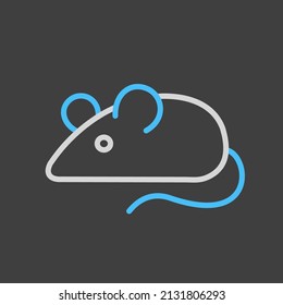 Field mouse icon. Agriculture sign. Graph symbol for your web site design, logo, app, UI. Vector illustration, EPS10.